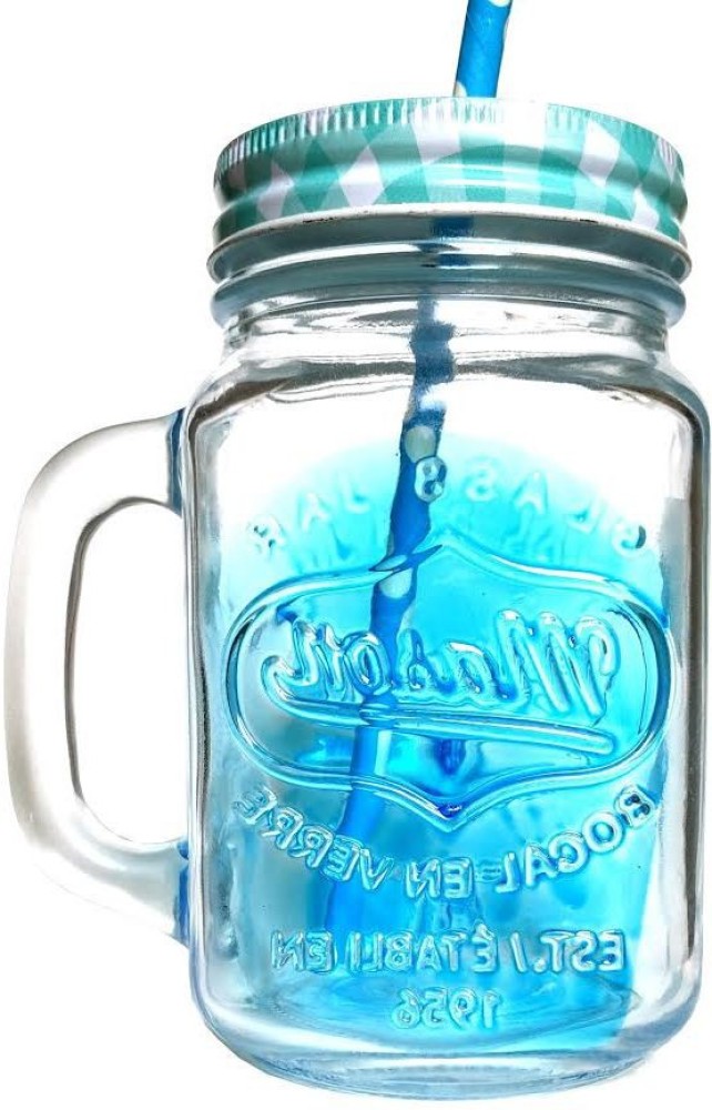 Buy Mason Jar Mug with Lid & Straw 500Ml Online at Best Prices in India -  JioMart.