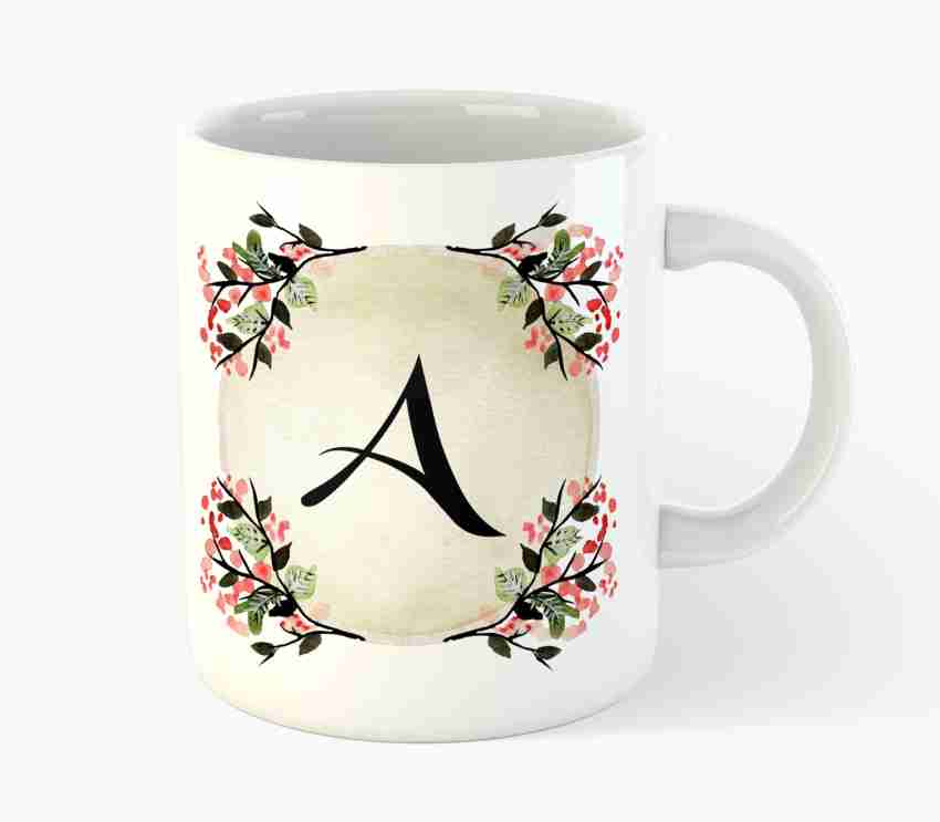 Deeher Gifts 'A' Name Initials- Ceramic Coffee Mug Price in India - Buy Deeher  Gifts 'A' Name Initials- Ceramic Coffee Mug online at