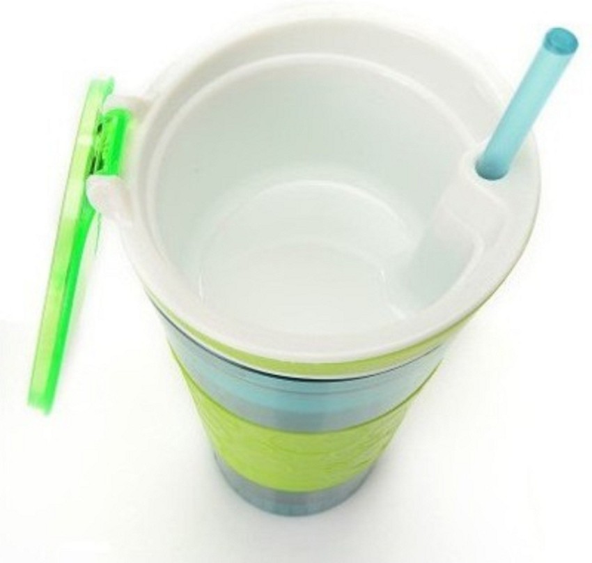 Snackeez Plastic Kids Snack & Drink Cup 2 In 1 Reusable Tumblers Set of 2