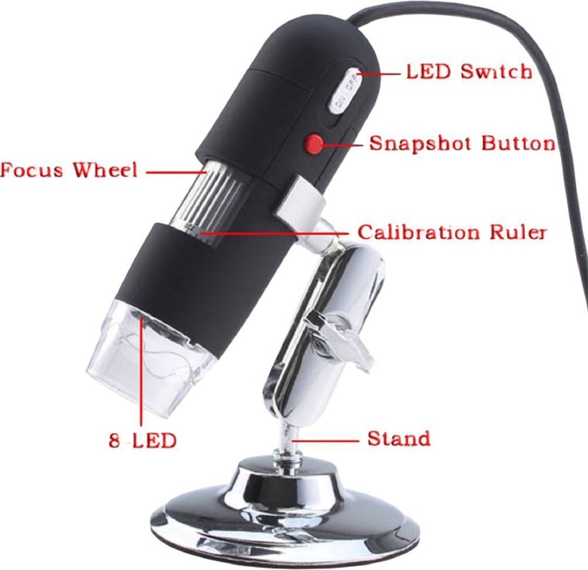 VTECH 50-500X 2MP USB 8 LED Light Digital Microscope Endoscope Camera  Magnifier zoom Refracting Telescope Price in India - Buy VTECH 50-500X 2MP  USB 8 LED Light Digital Microscope Endoscope Camera Magnifier