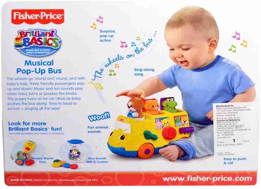 Fisher price musical sales pop up bus