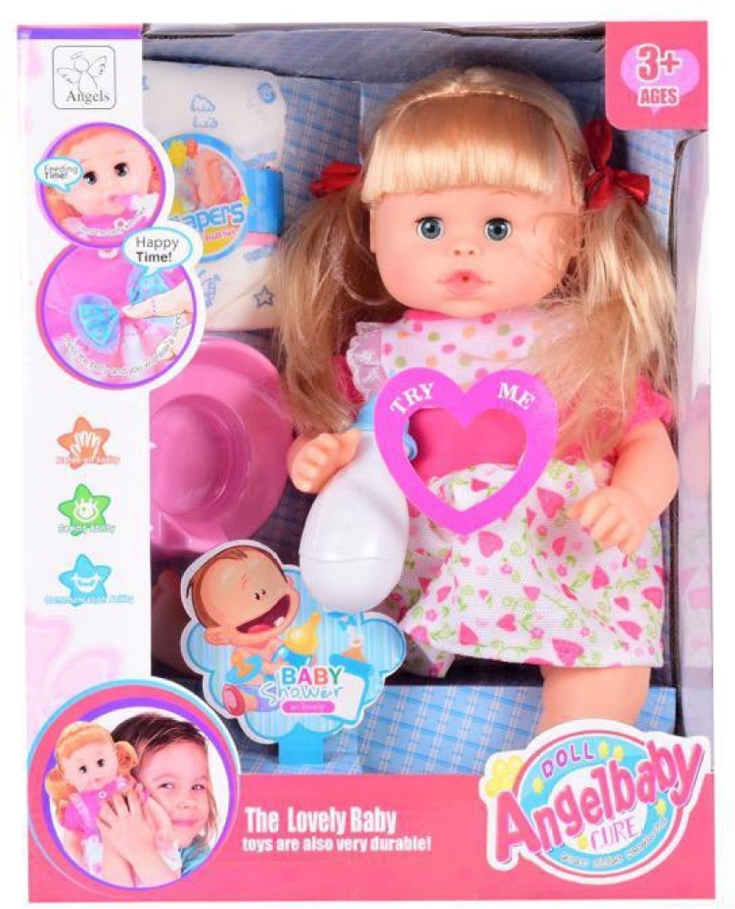 Planet of Toys Baby Girl with accessories(with sound) - Baby Girl