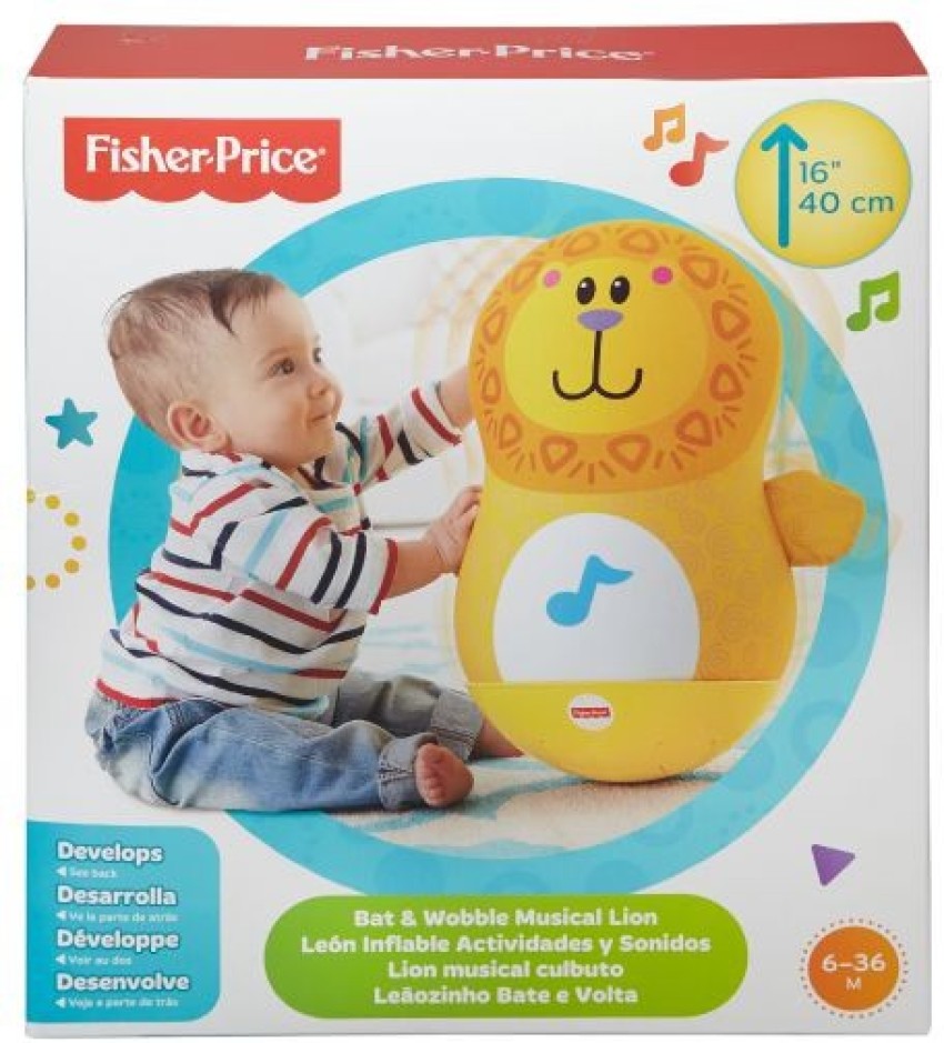 Fisher price bat on sale and wobble lion