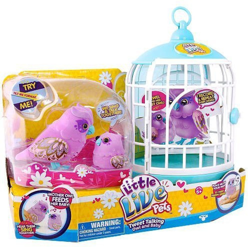 Little Live Pets S2 Tweet Talking Owl and Baby Graceling Family S2 Tweet Talking Owl and Baby Graceling Family Buy Owl And Baby Bird toys in India. shop for Little
