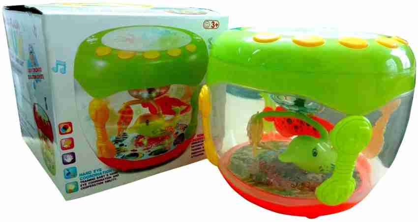 Zeemon Musical Sound Rotating Fish Lamp Light Flash Drum - Musical Sound Rotating  Fish Lamp Light Flash Drum . shop for Zeemon products in India.