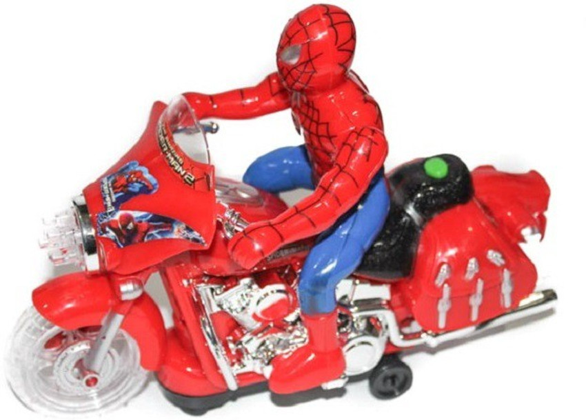 spiderman and motorbike
