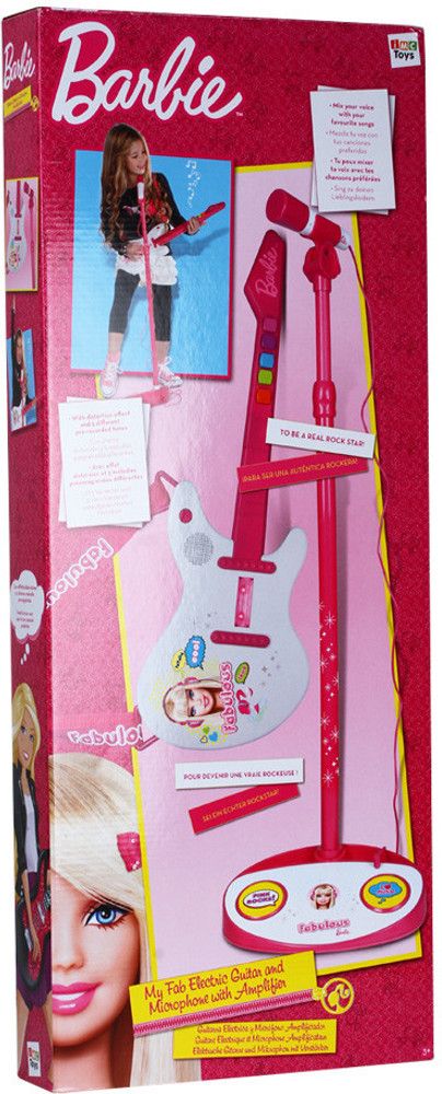 BARBIE Electric Rock Guitar with Microphone Electric Rock Guitar