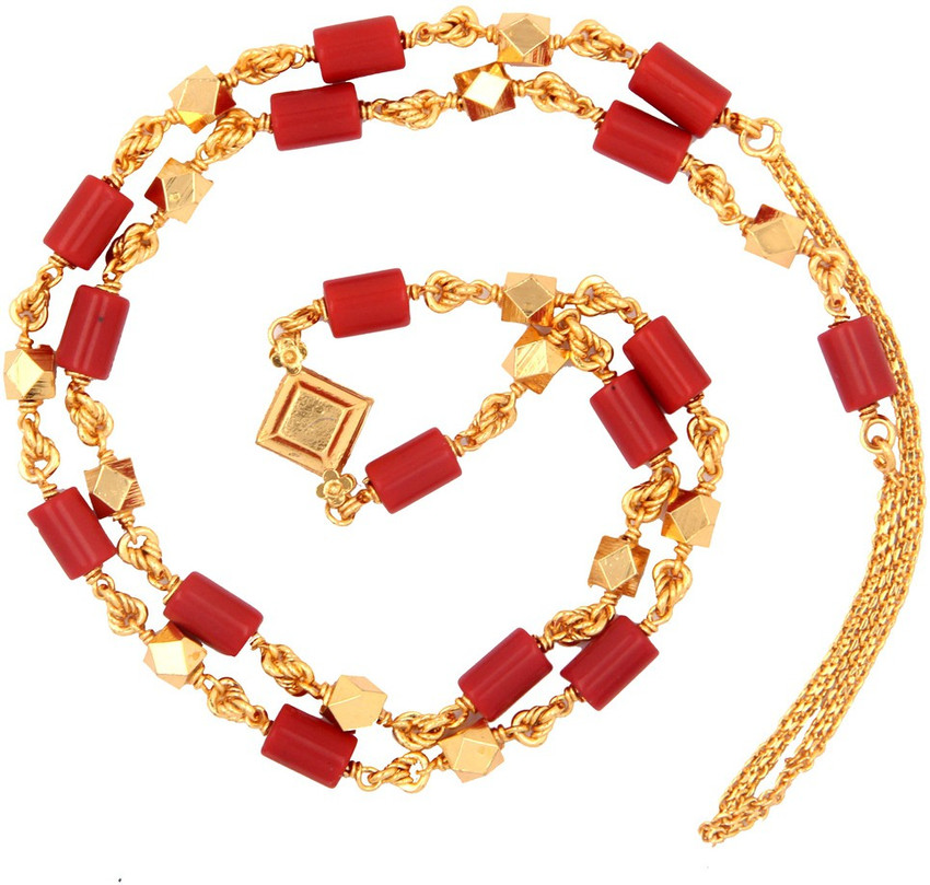 Coral mala hotsell in gold