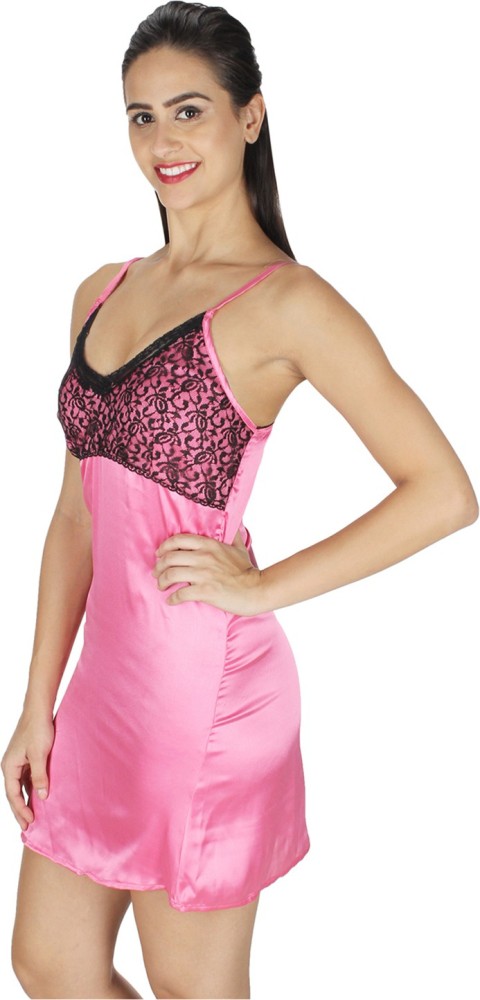 Buy Azeeva Hot Baby Pink Bra Panty Set at