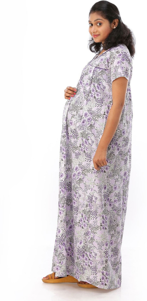Ziva Maternity Wear Women Nighty Buy Multicolor Ziva Maternity