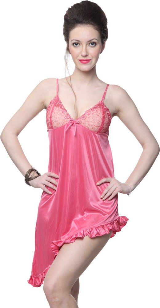 Kanika Women Nighty - Buy Pink Kanika Women Nighty Online at Best Prices in  India
