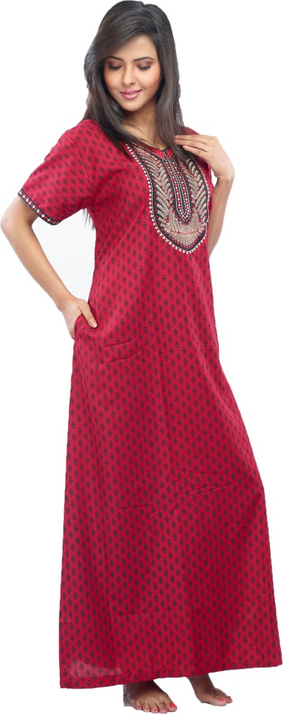 JULIET Women Nighty - Buy Red JULIET Women Nighty Online at Best Prices in  India