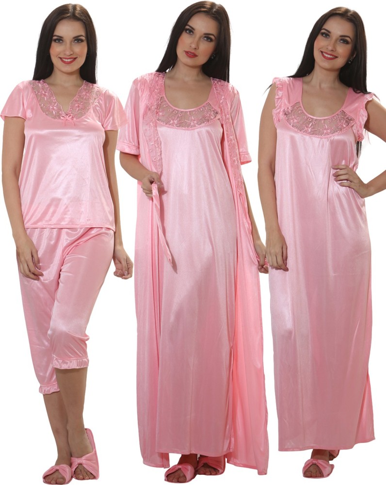 satin nighty flipkart