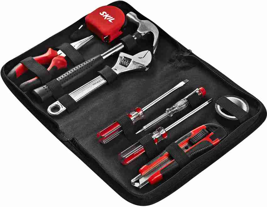 Flipkart Skil 9 Piece Household Tool Kit Red and Black