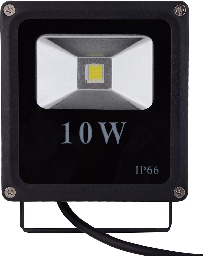 LOOKLITE Looklite Metal Led Outdoor Flood Light Black 10w White