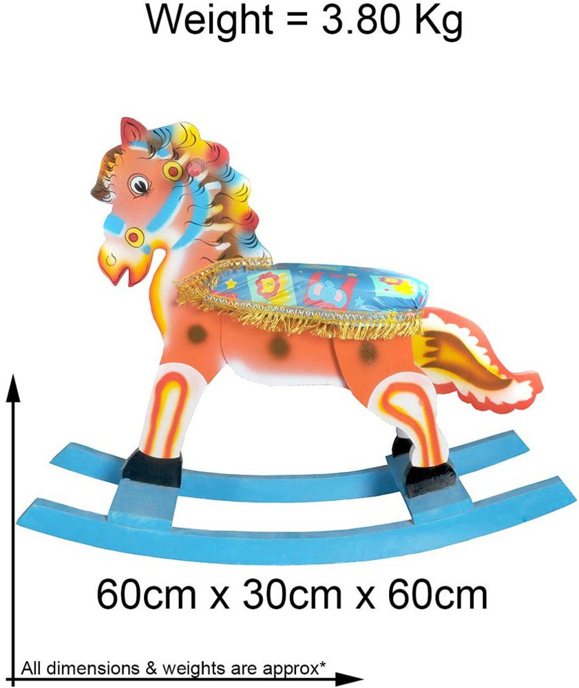 Wooden Hand Painted Rocking Horse . Buy Horse toys in India