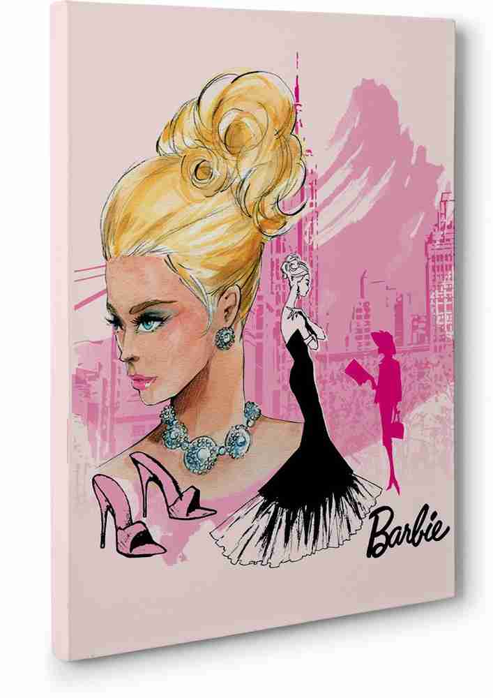 BARBIE Canvas 22 inch x 16 inch Painting Price in India Buy