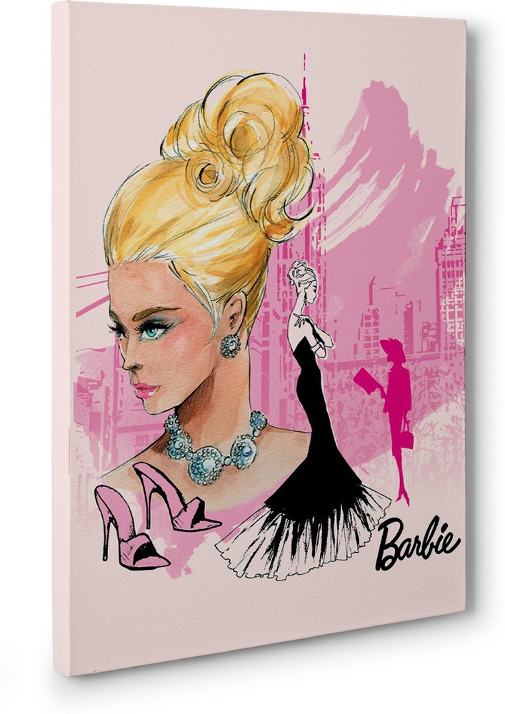 Barbie canvas painting discount