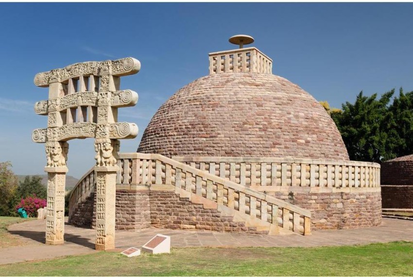 Great Stupa at Sanchi. Madhya Pradesh, India Great Stupa (Stupa 1) at Sanchi  - main monument in