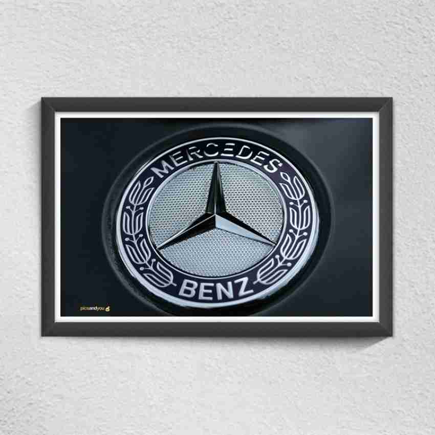 Pics And You Mercedes Benz Logo Digital Reprint 12 inch x 18 inch