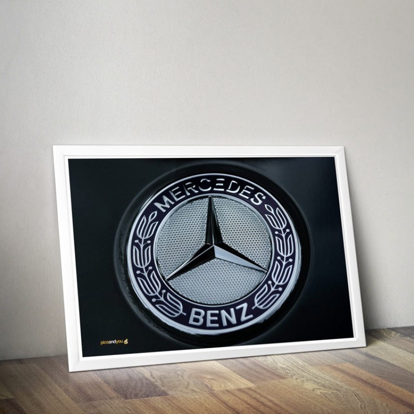 Pics And You Mercedes Benz Logo Digital Reprint 12 inch x 18 inch