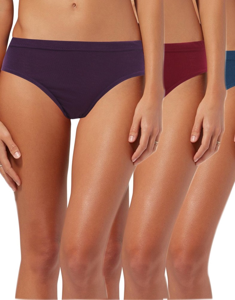 Lure Wear Son Women Bikini Multicolor Panty - Buy Purple, Maroon, Blue Lure  Wear Son Women Bikini Multicolor Panty Online at Best Prices in India