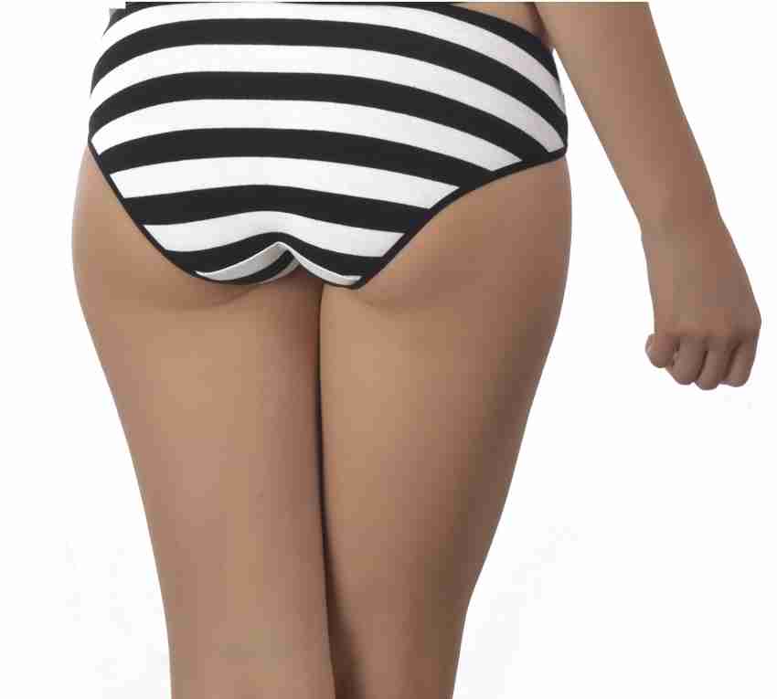 Dazzle Collection Strip White Women Hipster White Panty - Buy