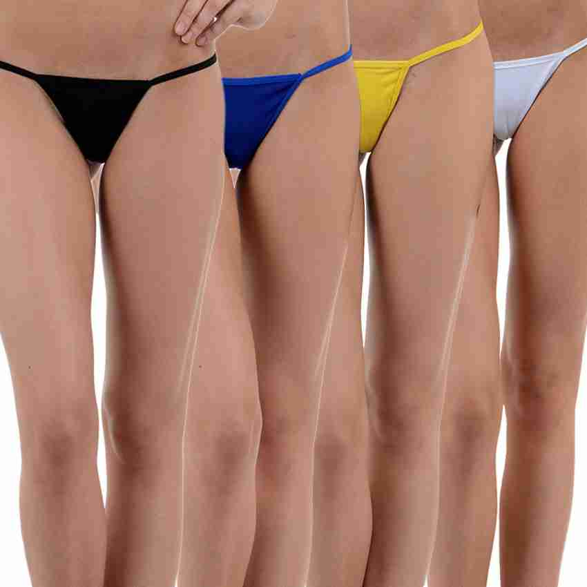 Buy ayushicreationa Women Cotton G-Sting Low Rise Sexy and Hot Thong  Lingerie Panties Briefs Free Size-Pack of 1 (Black) at