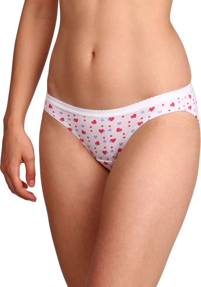 JOCKEY 1635 Women Bikini White, Pink Panty - Buy Solid Assorted JOCKEY 1635 Women  Bikini White, Pink Panty Online at Best Prices in India