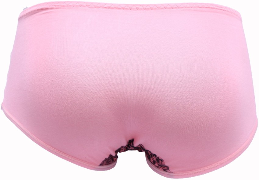 Glus Zipper Women Hipster Pink Panty - Buy Baby Pink Glus Zipper Women  Hipster Pink Panty Online at Best Prices in India