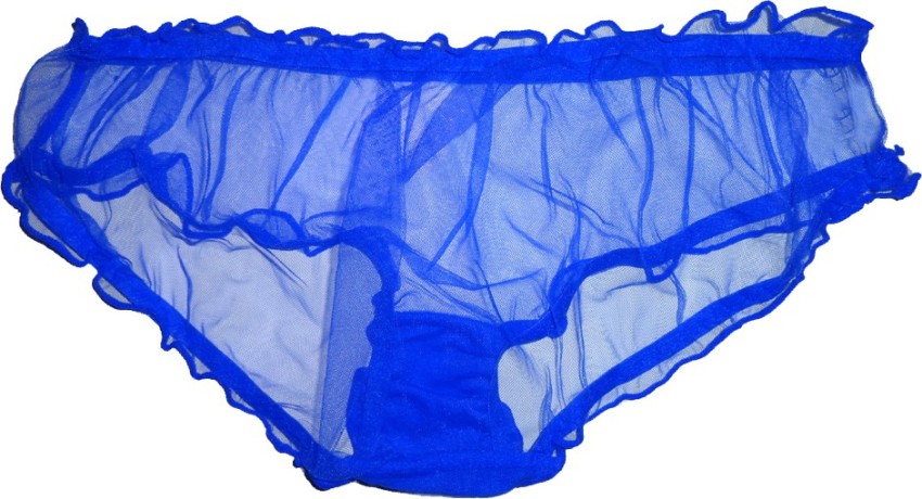 Wei Dian Transparent Women Hipster Blue Panty - Buy Blue Wei Dian  Transparent Women Hipster Blue Panty Online at Best Prices in India