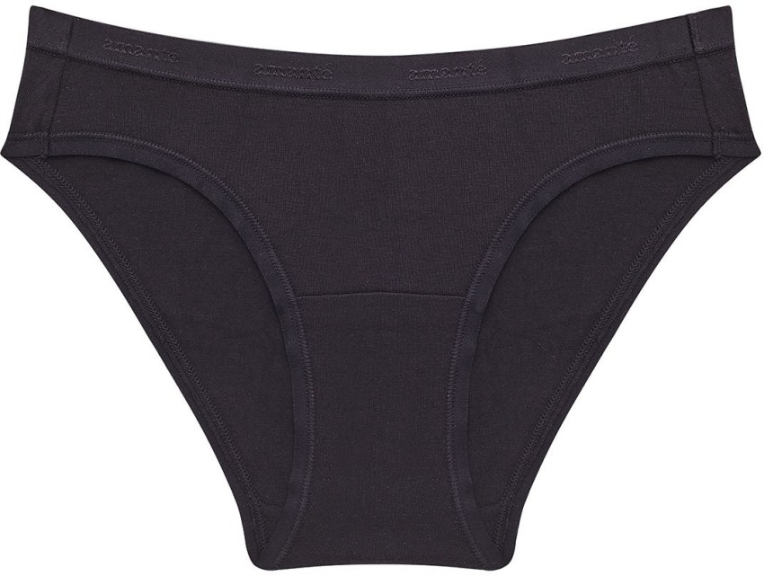 Amante Women Bikini Black, Beige Panty - Buy SANDALWOOD-BLACK-SANDALWOOD  Amante Women Bikini Black, Beige Panty Online at Best Prices in India