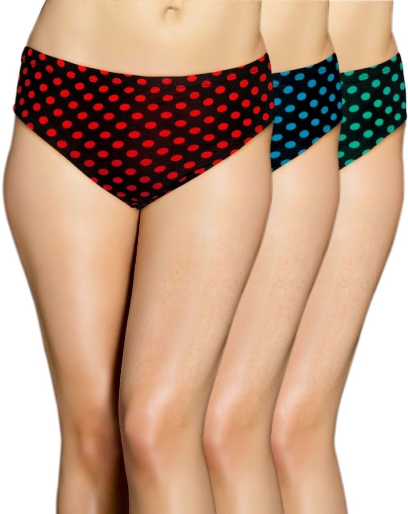 Buy Cup's-In -Women Cotton Silk Hipster Multicolor Panties Combo -100%  Cotton ( Pack of 3 ) ( Color : Black,Pink,Red ) ( Pattern : Solid ) Online  at Best Prices in India - JioMart.