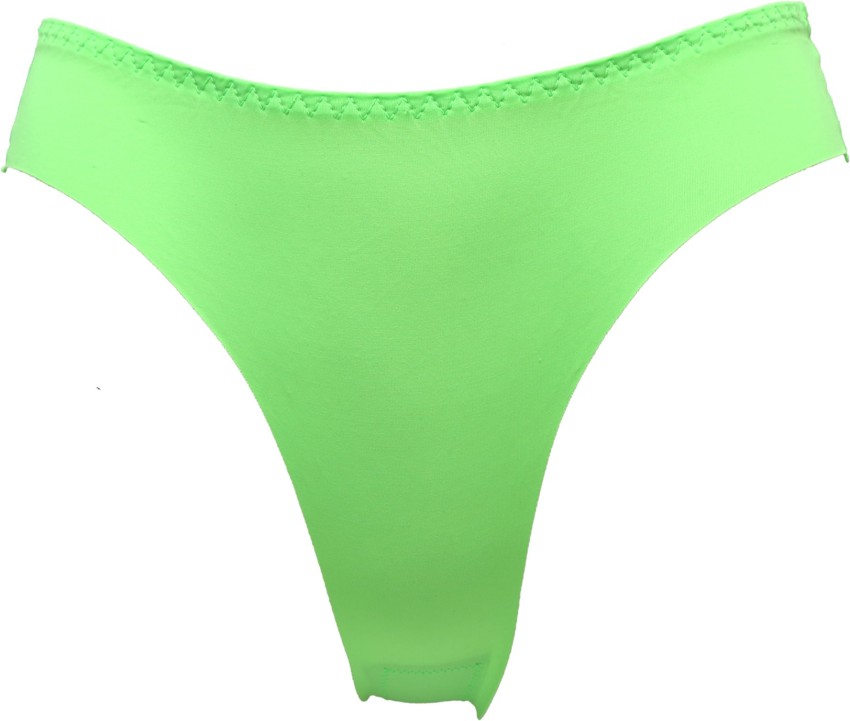 Women Thong Panties Plus Size Rhinestone Sexy Underwear Neon