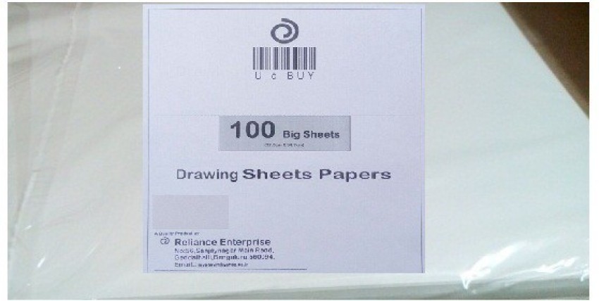 KRASHTIC A4 Ivory Smooth and White Plain Paper For Drawing  and Sketch Set of 20 Sheet Plain A4 300 gsm Drawing Paper - Drawing Paper