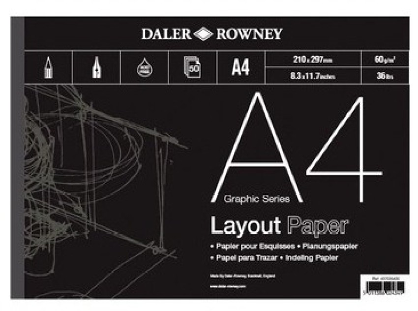 A3 80GSM White Plain Paper GRAPHICS ART DRAWING PRINT - Pack of 100 Sheets