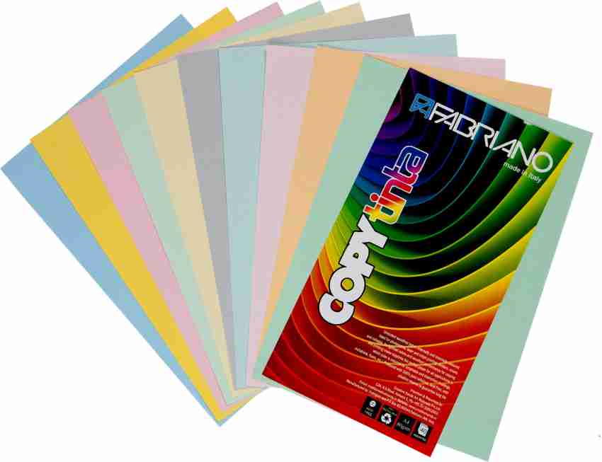 Carta Copy Tinta 80 Gr/mq Fabriano Multicolor A4 Mix 5 Colori
