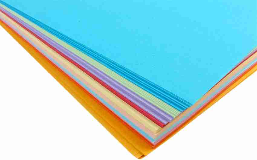 Fluorescent Orange A4 Coloured Craft Paper 80gsm x 50 Sheets :  : Stationery & Office Supplies