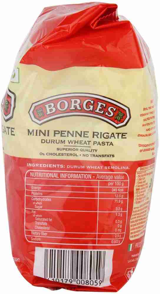 Buy Borges Mini Penne Rigate Durum Wheat Pasta 350 g Online