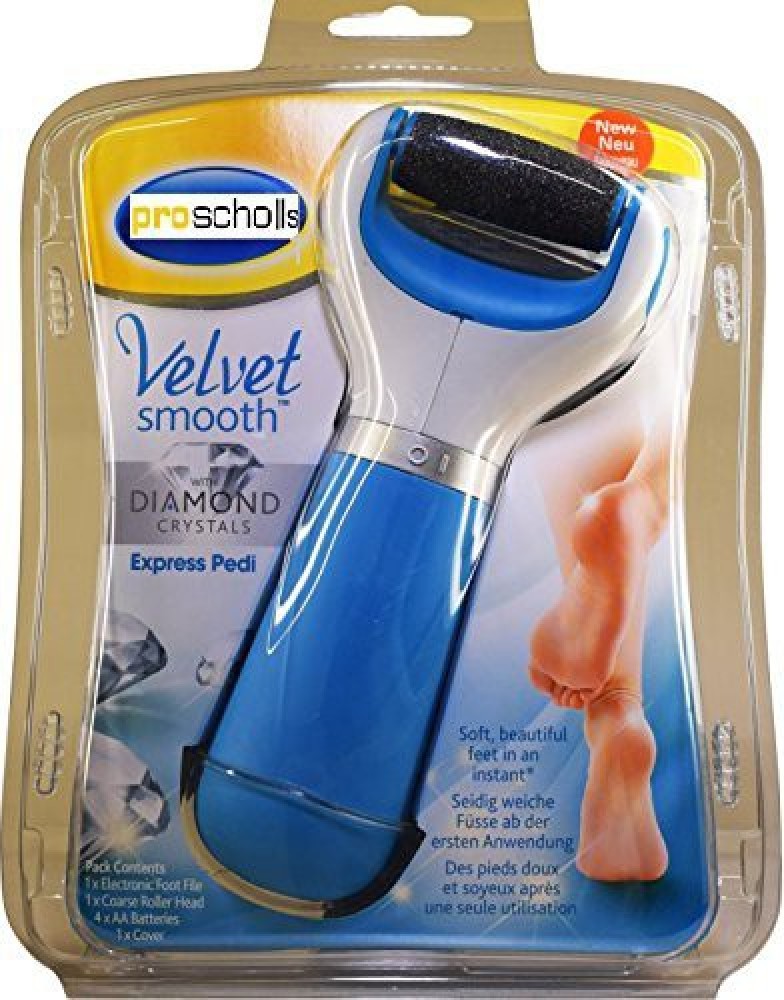 Dr Scholl Velvet Smooth Electronic Foot File Blue