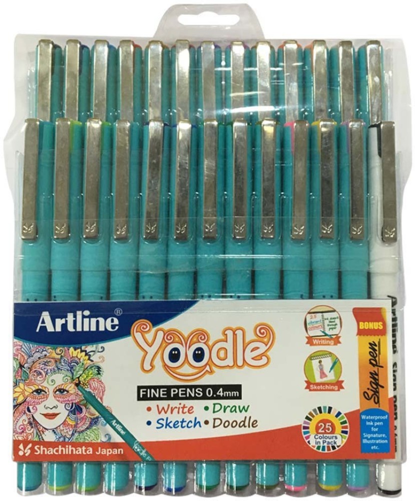 Artline Yoodle 0.4MM Fineliner Pen - Buy Artline Yoodle 0.4MM Fineliner Pen  - Fineliner Pen Online at Best Prices in India Only at