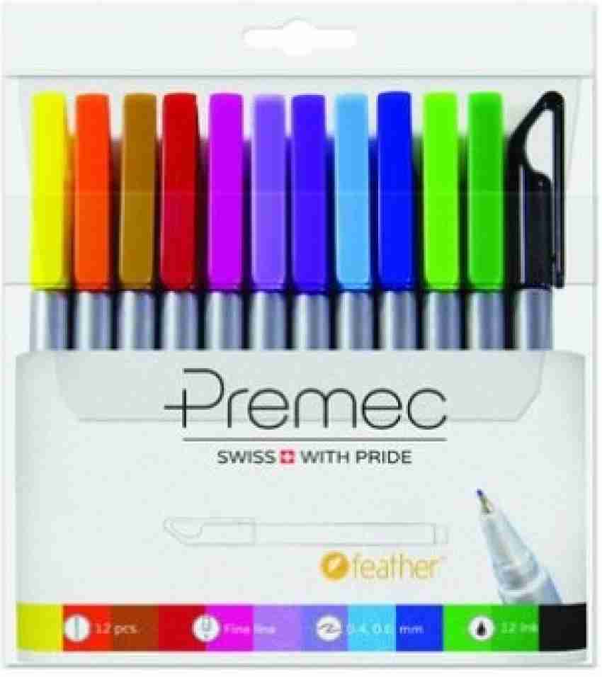 12Pcs Art Manga Outlining Pen Pigment Liner Micron Pen Marker set