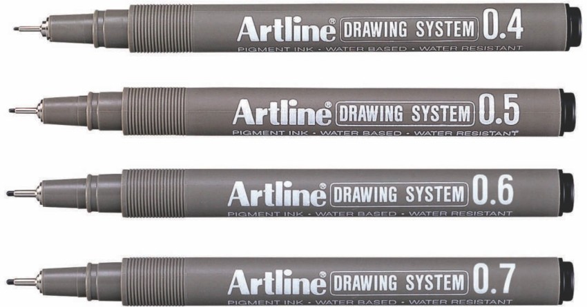 Buy ARTLINE DRAWING SYSTEM PEN - ASSORTED PACK OF 9+Fineliner