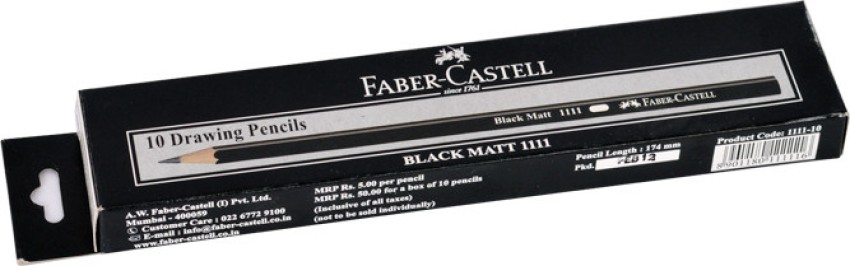 1111 Black matt graphite pencil HB, pack of 12