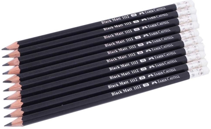 FABER-CASTELL Black Matt 2B Pencils Pencil 