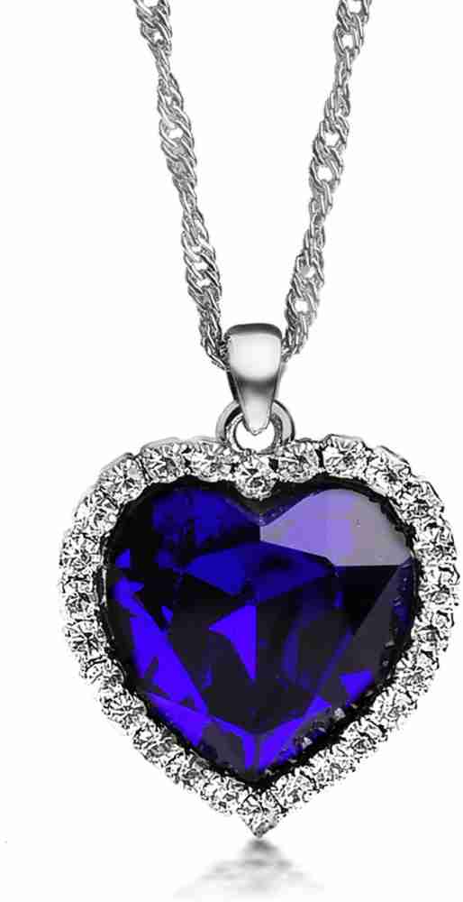 Newnove heart of ocean pendant necklaces on sale for women made with swarovski crystals