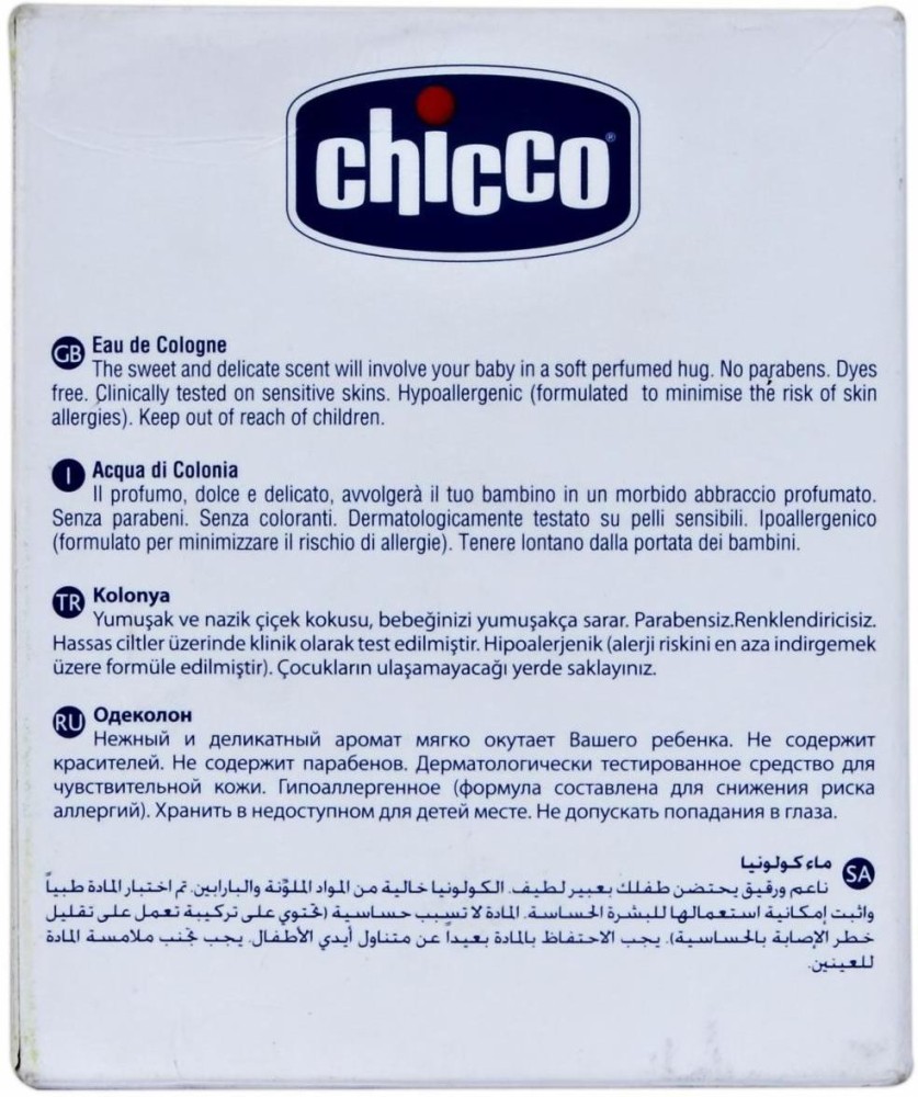 Buy Chicco Baby Moments Eau de Toilette - 100 ml Online In India