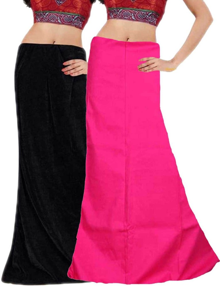 Spangel Fashion Peticoat Black Pink Lycra Blend Petticoat Price in India -  Buy Spangel Fashion Peticoat Black Pink Lycra Blend Petticoat online at