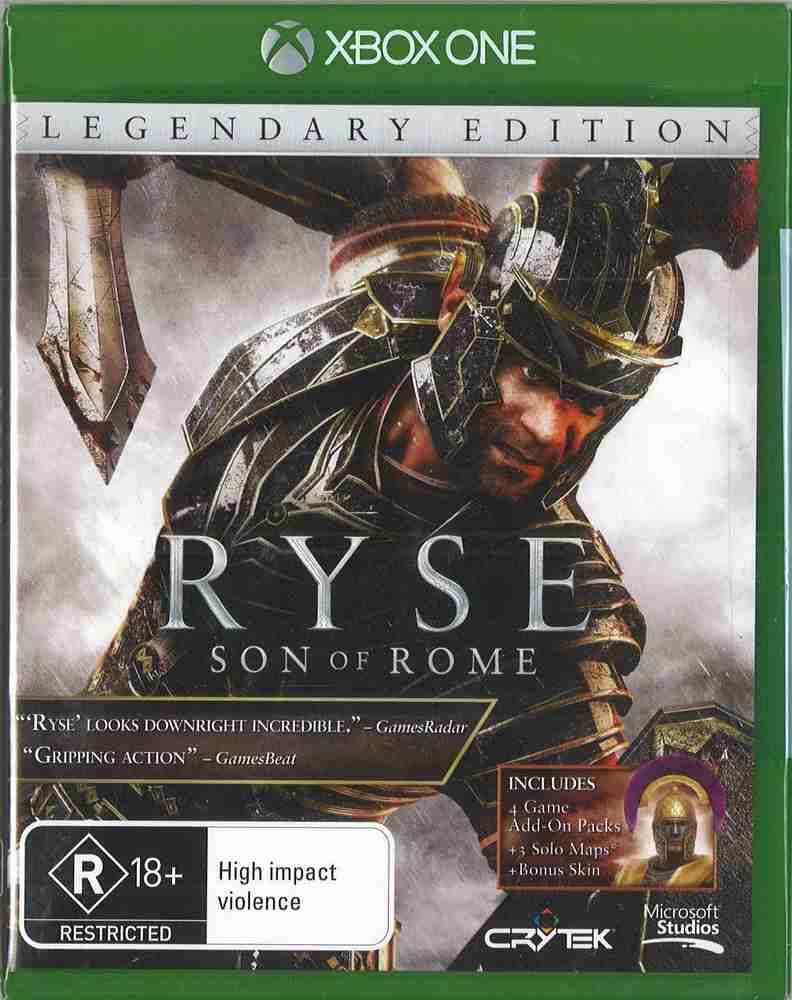  Ryse: Son of Rome Day One Edition - Xbox One : Video Games