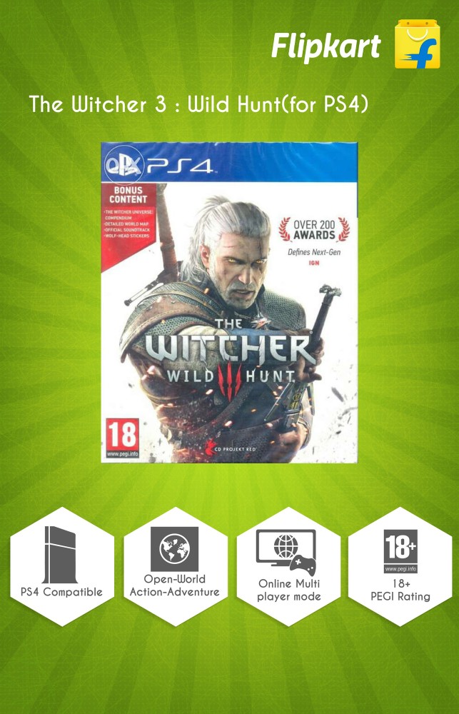 The Witcher 3 WILD HUNT - PS4 w/ Bonus Soundtrack disc Playstation 4,  Complete